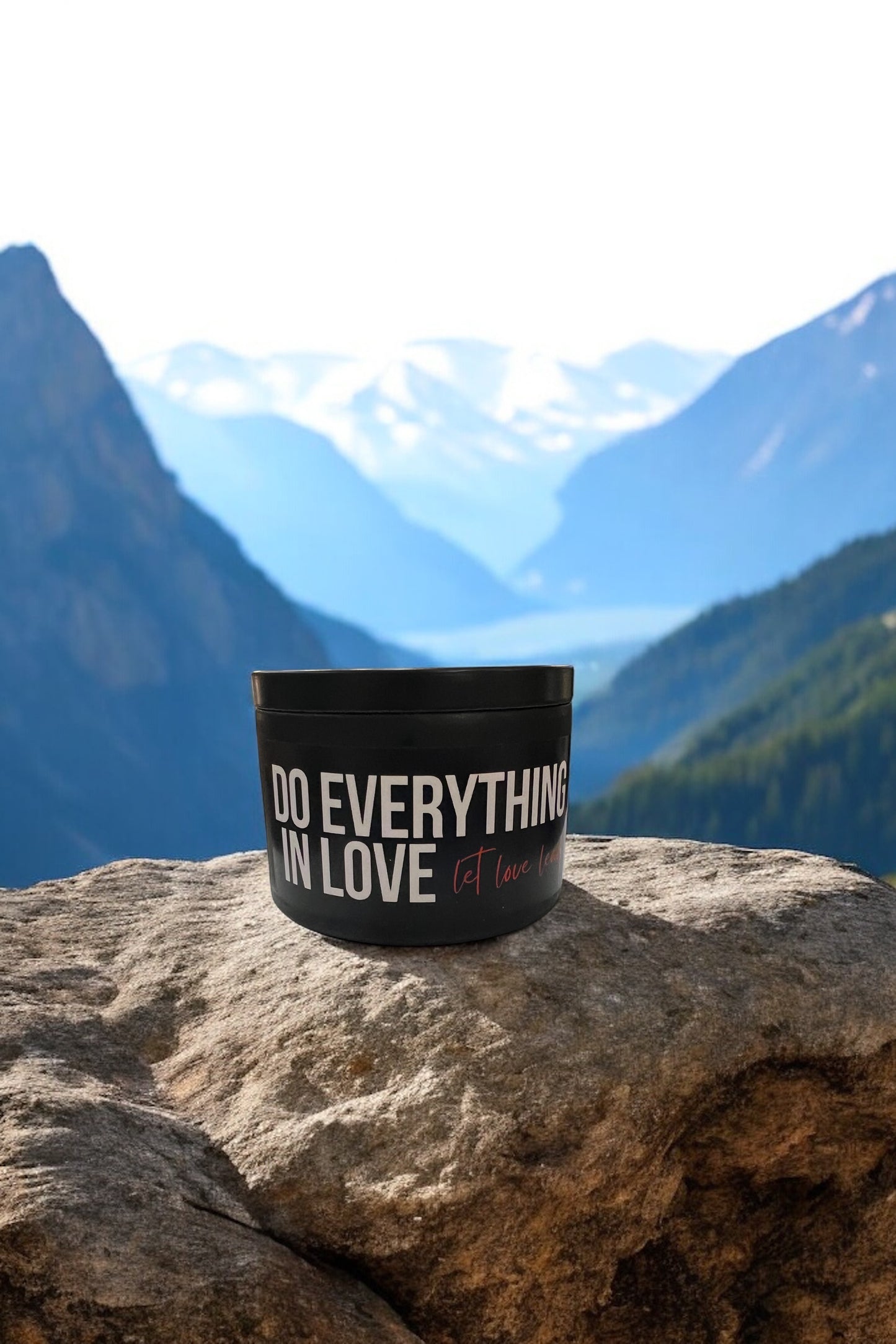 Do Everything in Love Black Tin