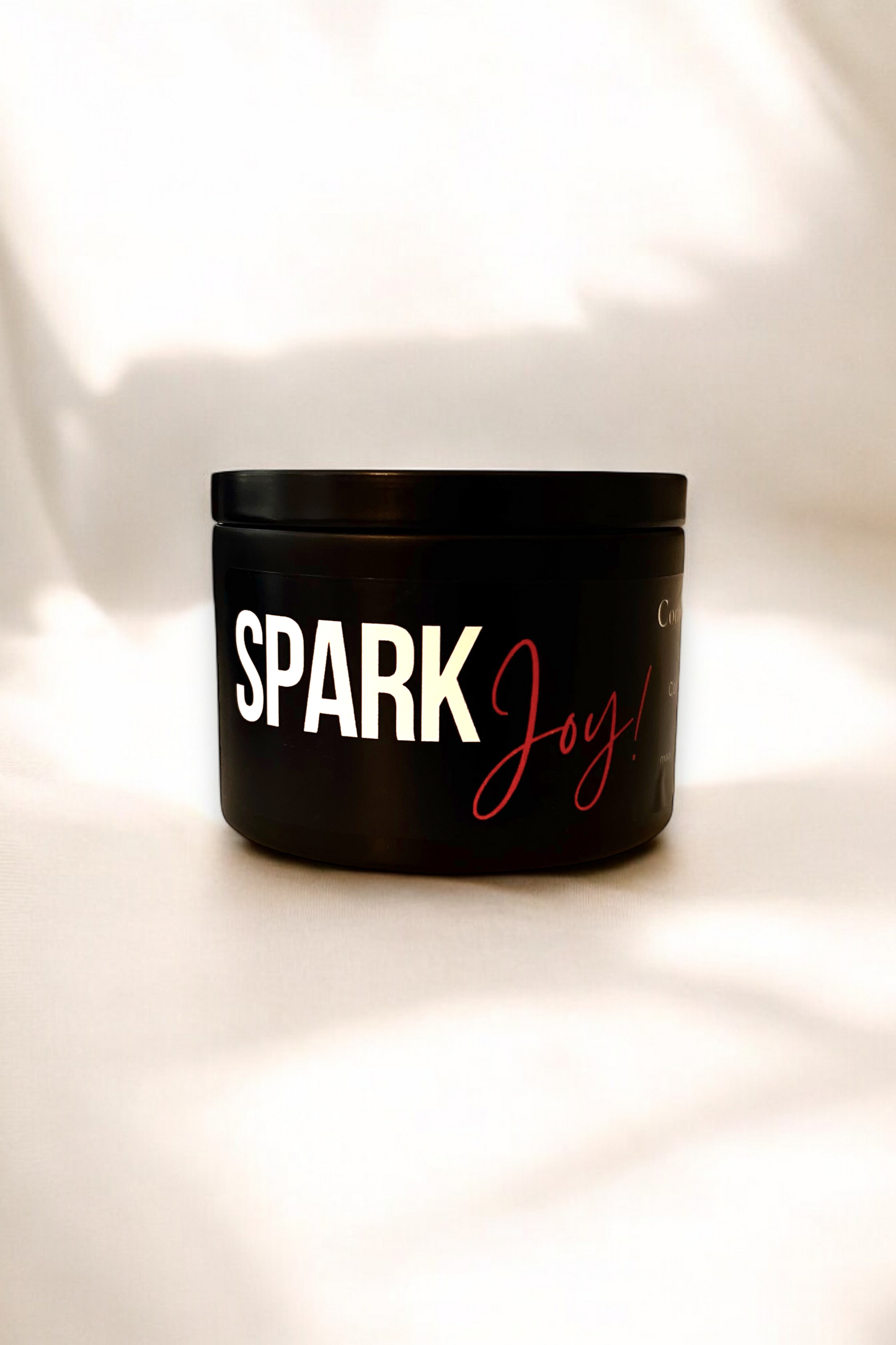 Spark Joy! Black Tin