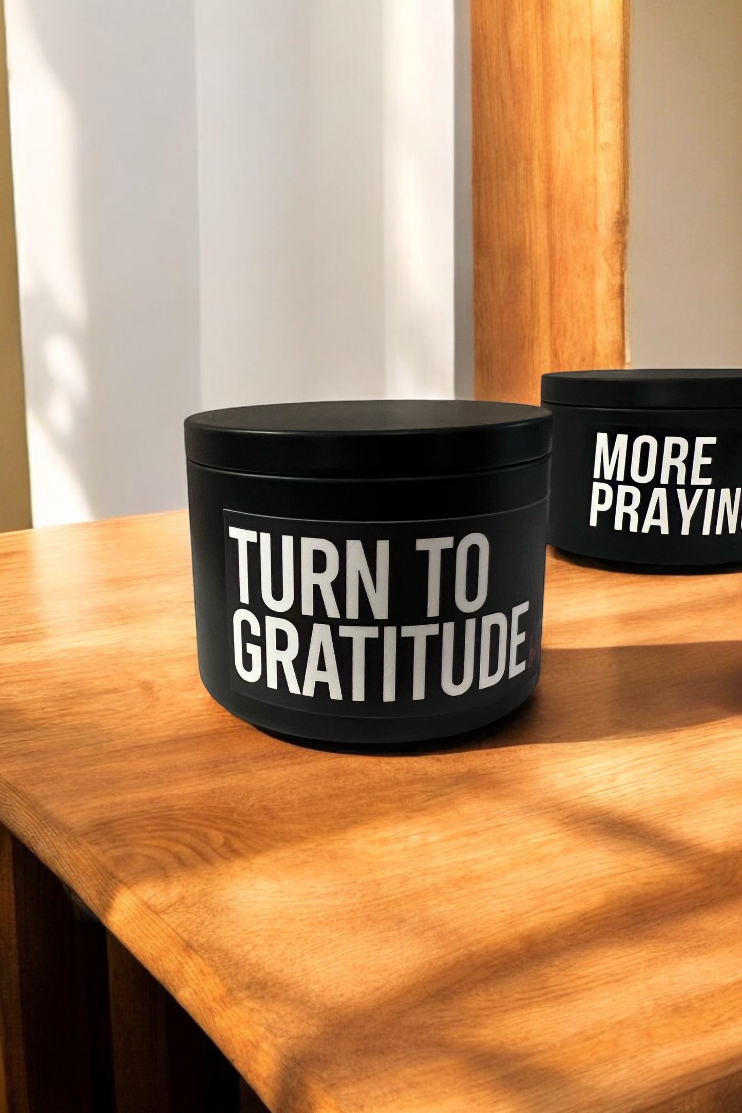 Turn to Gratitude Black Tin