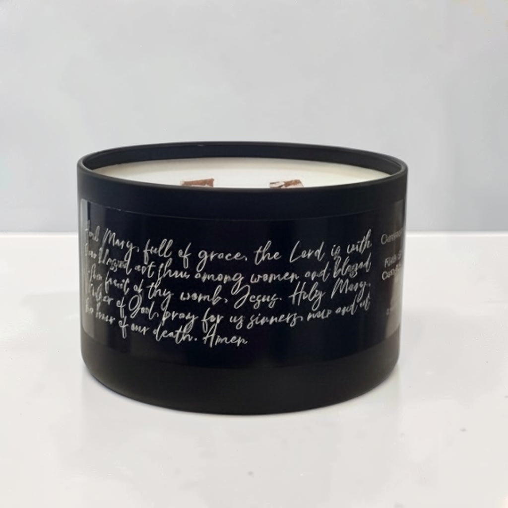 Hail Mary Large Black Tin