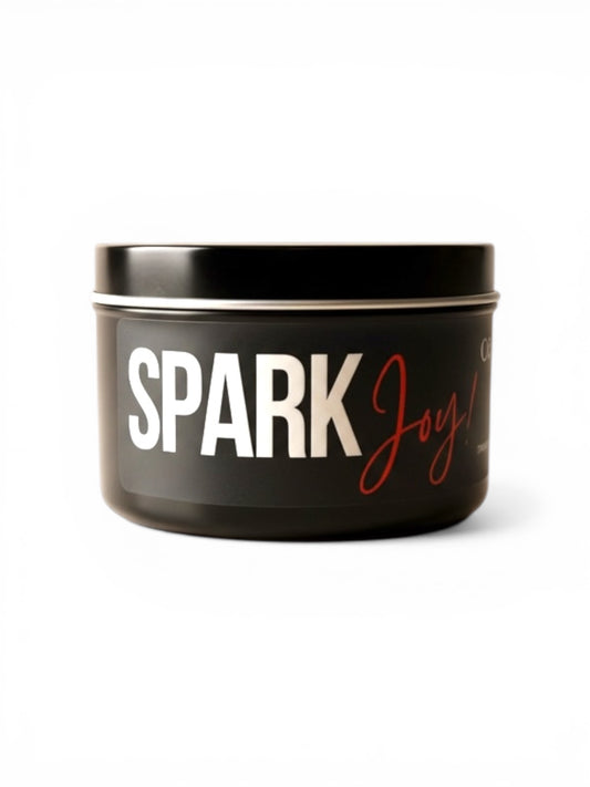 Spark Joy! Black Tin