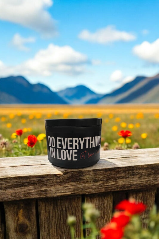 Do Everything in Love Black Tin